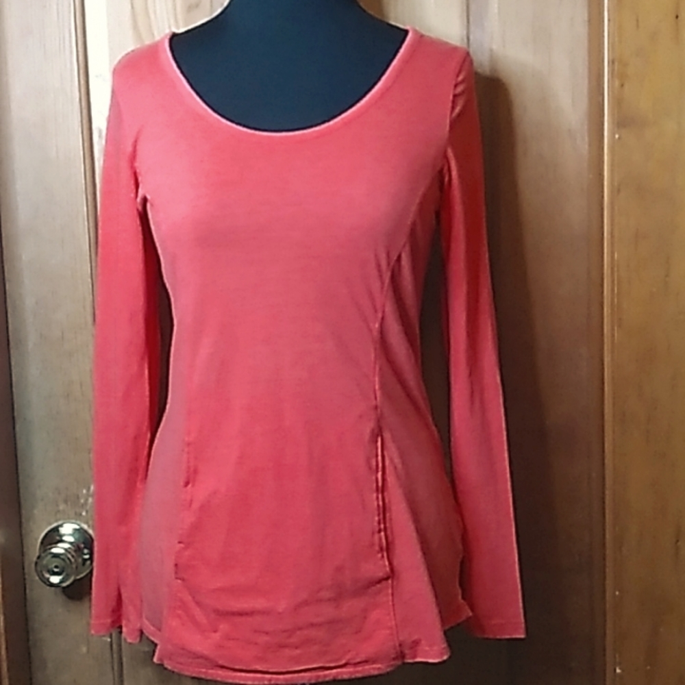 Athleta Cassis Open Back Flexlight Top Coral Size M